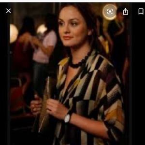 Diane Von Furstenberg DVF  blouse ASO gossip girl
